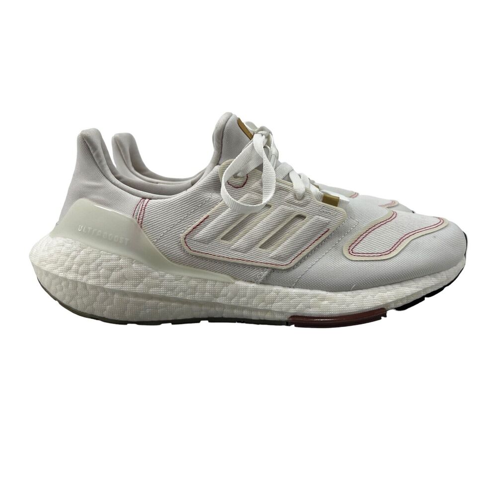 Adidas Womens 8.5 Ultraboost 22 Shoes White Running Athletic Sneakers GX9147